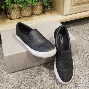 Black slip on shoes